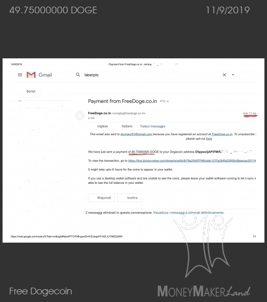 Pagamento 59 per Free Dogecoin