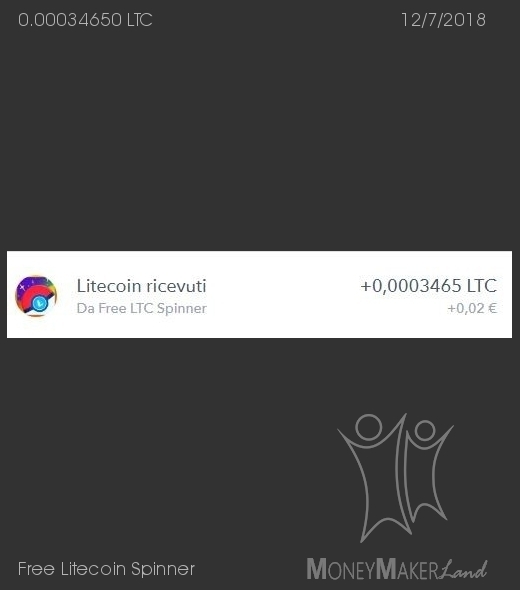 Payment 28 for Free Litecoin Spinner
