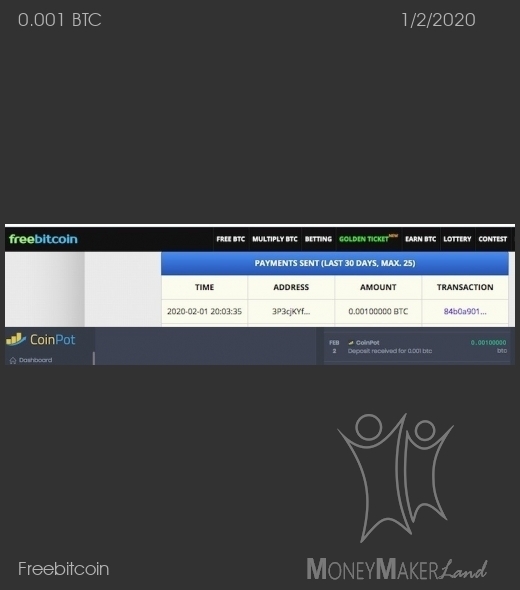 Payment 216 for Freebitcoin