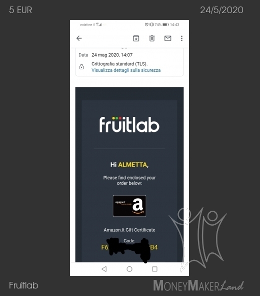 Payment 3 for Fruitlab