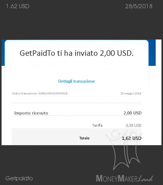 Payment 8 for Getpaidto