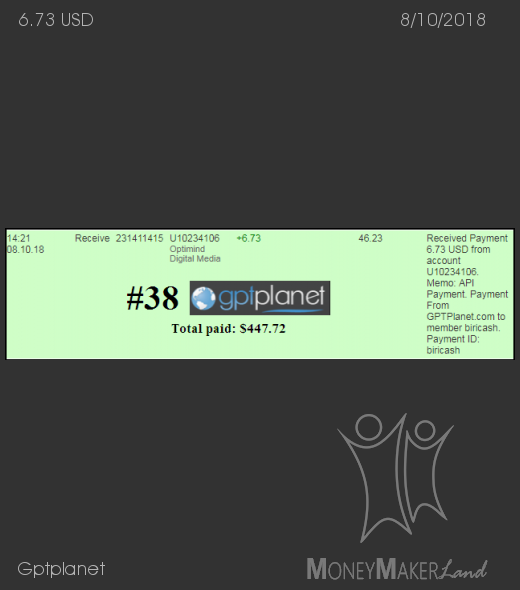 Payment 59 for Gptplanet