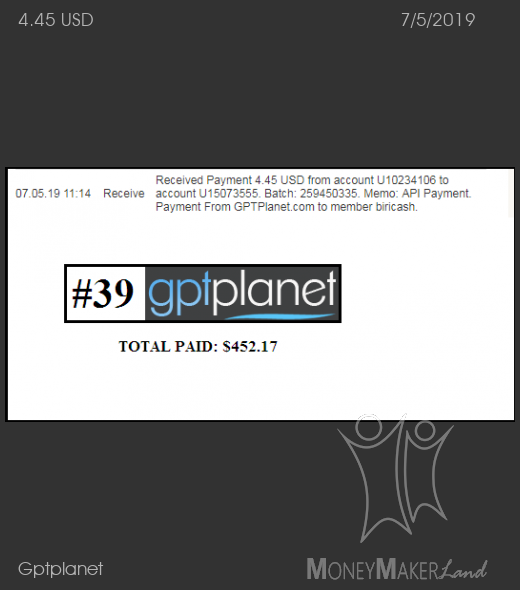 Payment 60 for Gptplanet