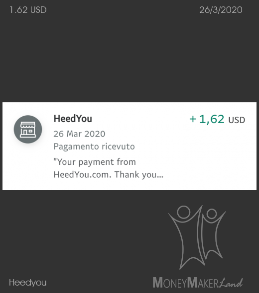Payment 8 for Heedyou