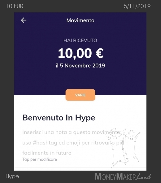 Payment 19 for Hype