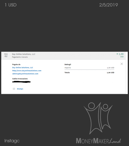 Payment 74 for Instagc
