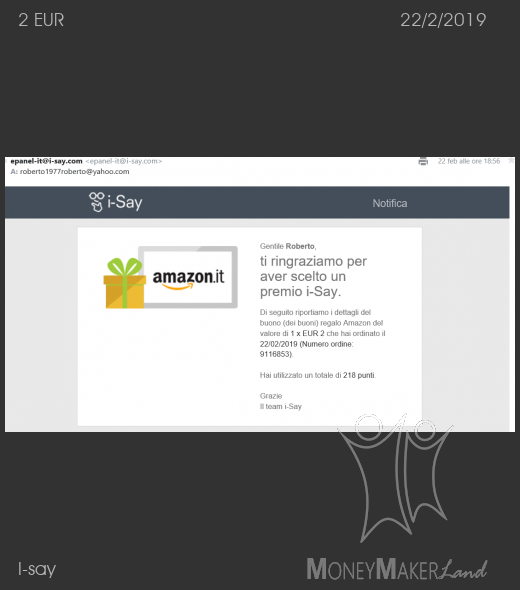 Payment 277 for I-say