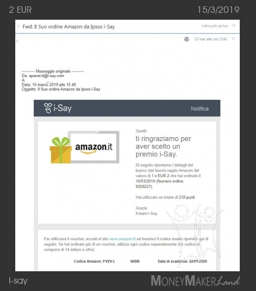 Payment 282 for I-say