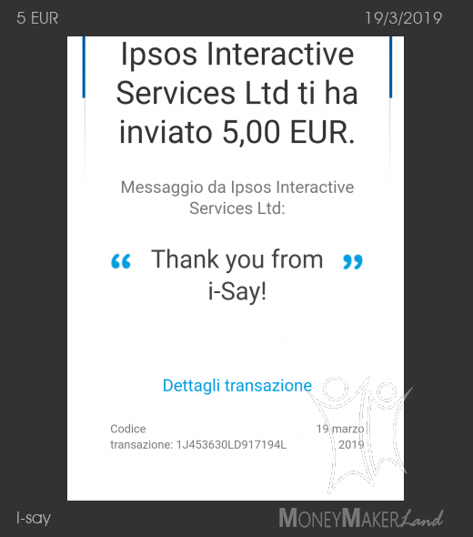 Payment 283 for I-say