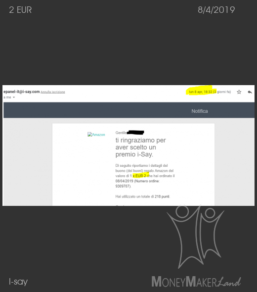 Payment 286 for I-say