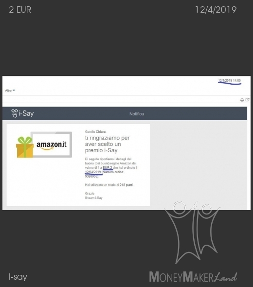 Payment 287 for I-say