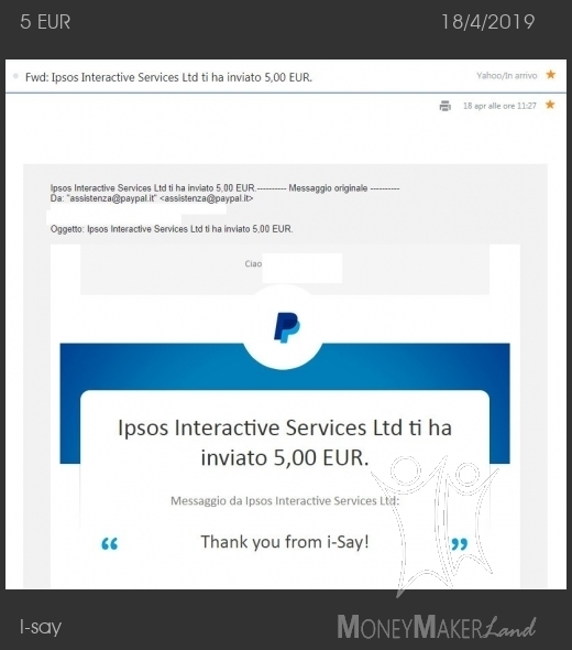 Payment 296 for I-say