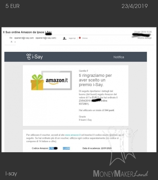 Payment 297 for I-say