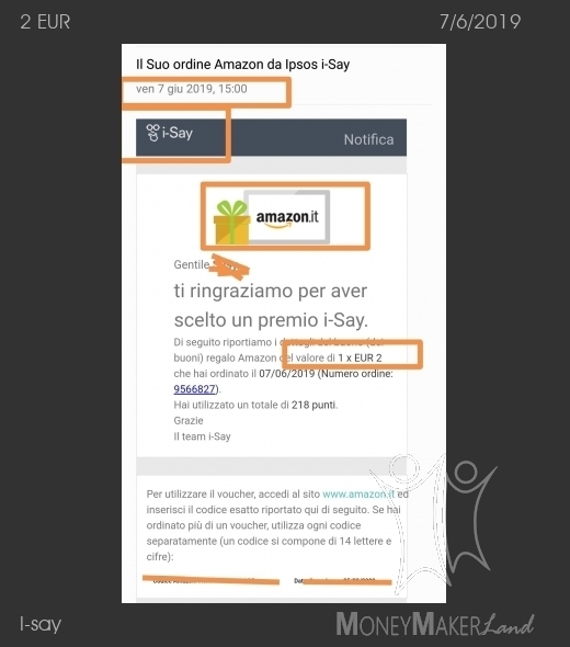 Pagamento 326 per I-say