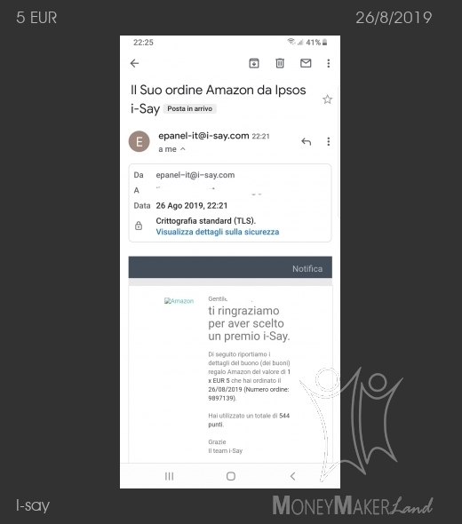 Payment 341 for I-say