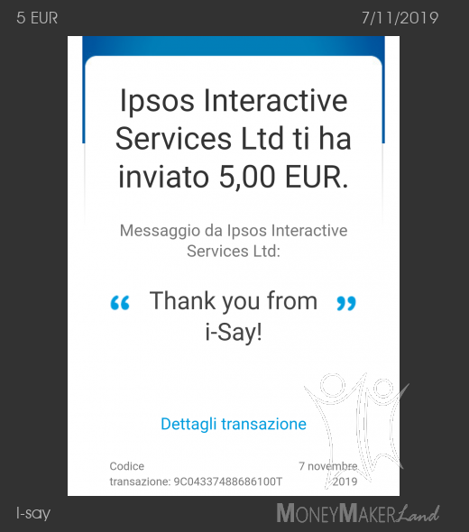 Pagamento 360 per I-say