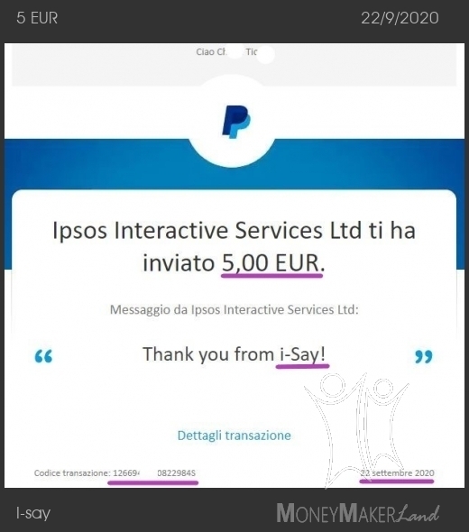 Payment 404 for I-say