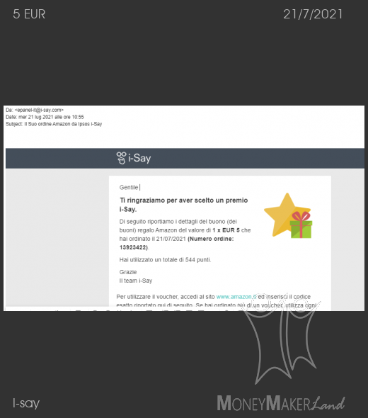 Payment 451 for I-say