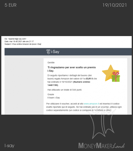 Payment 457 for I-say