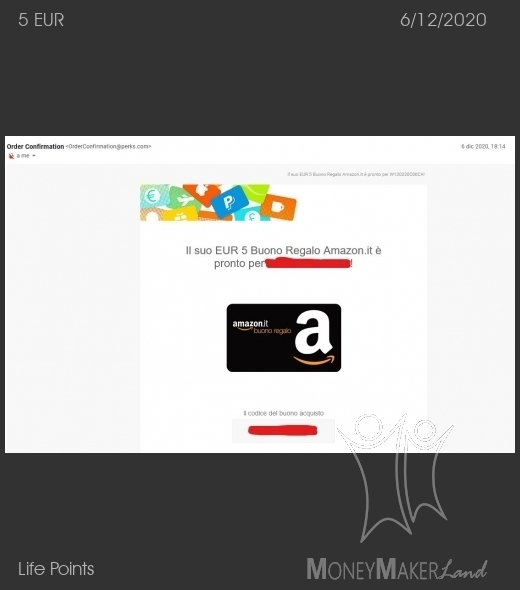 Pagamento 223 per Life Points