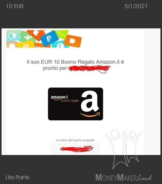 Pagamento 228 per Life Points