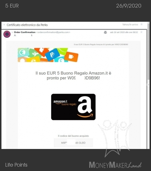 Pagamento 233 per Life Points