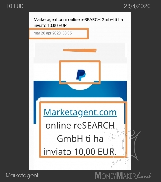 Payment 60 for Marketagent