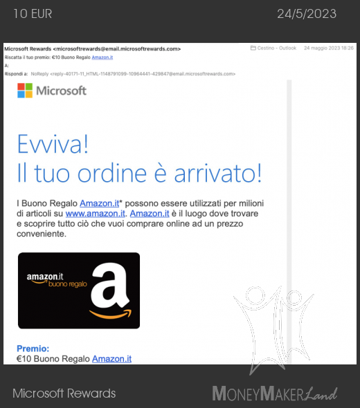 Payment 23 for Microsoft Rewards