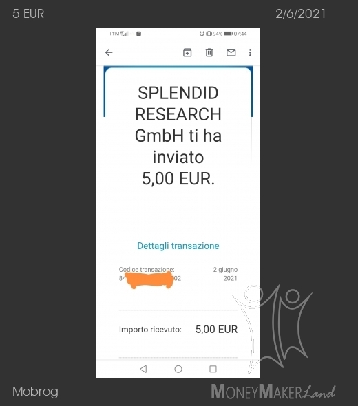 Payment 43 for Mobrog