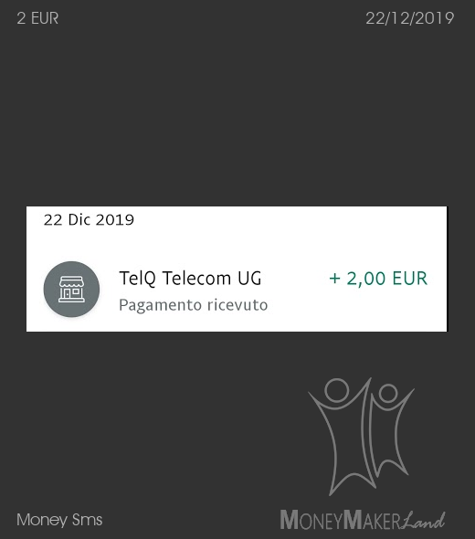 Pagamento 4 per Money Sms