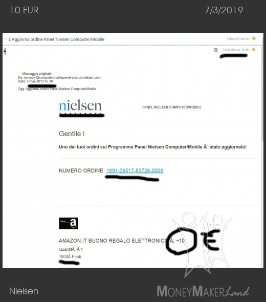 Pagamento 146 per Nielsen