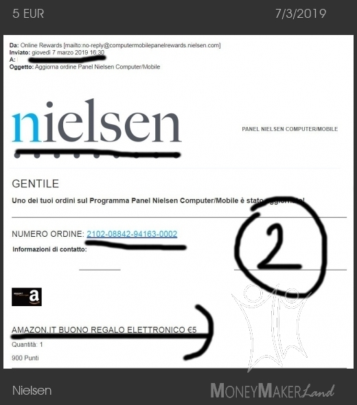 Pagamento 147 per Nielsen