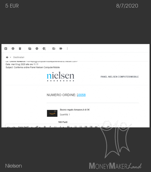 Payment 210 for Nielsen