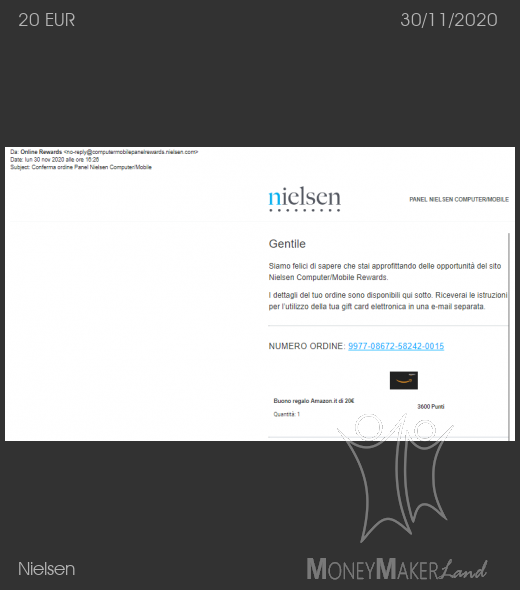 Payment 216 for Nielsen
