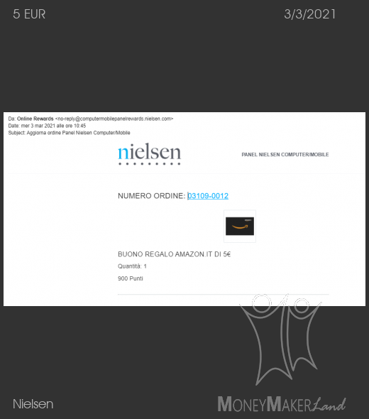 Payment 225 for Nielsen