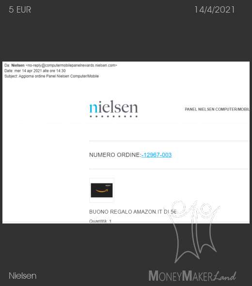 Pagamento 228 per Nielsen