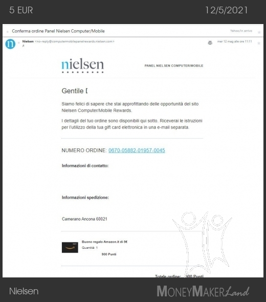 Payment 229 for Nielsen