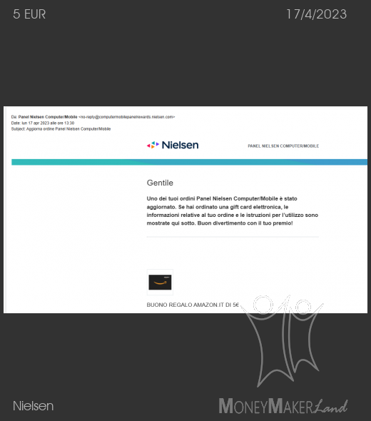 Payment 249 for Nielsen