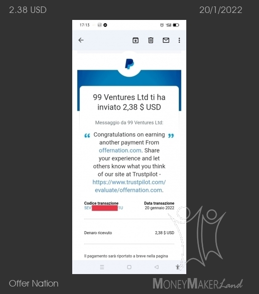Payment 46 for Offer Nation