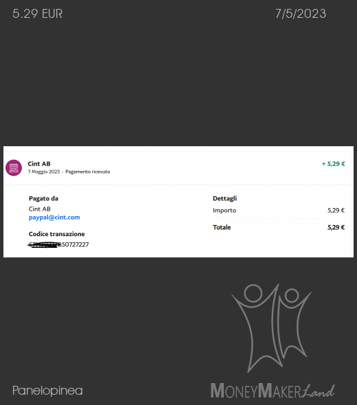 Payment 61 for Panelopinea