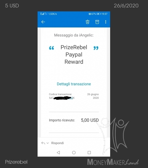 Payment 6 for Prizerebel