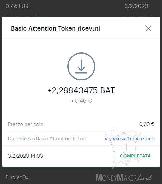 Payment 1 for Publish0x