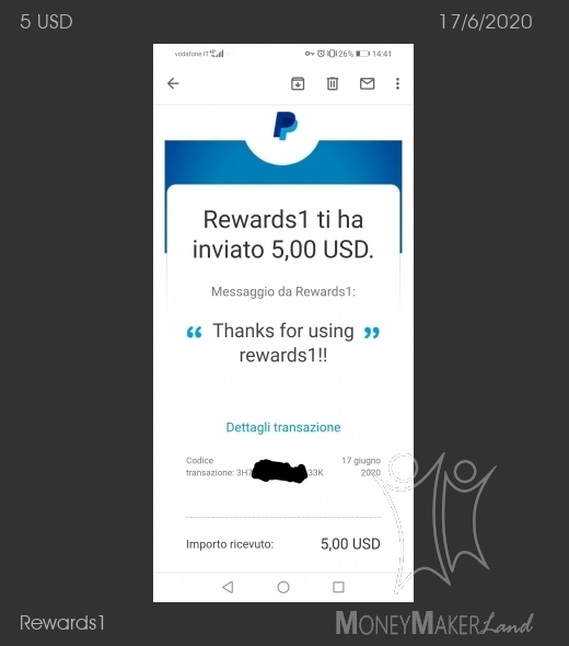Payment 4 for Rewards1