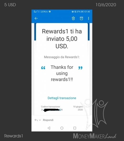 Payment 8 for Rewards1