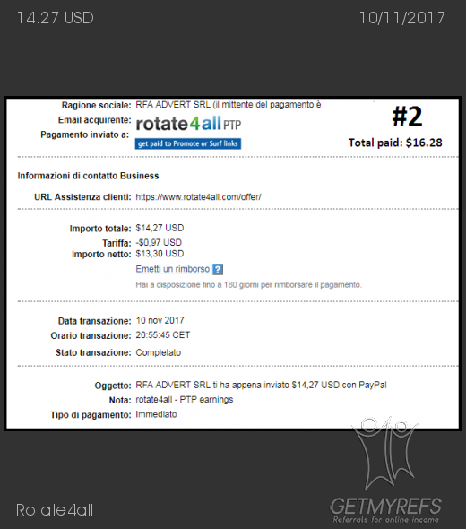 Payment 10 for Rotate4all
