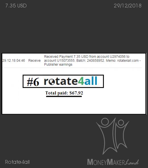 Payment 14 for Rotate4all