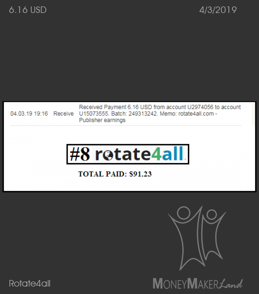 Payment 16 for Rotate4all