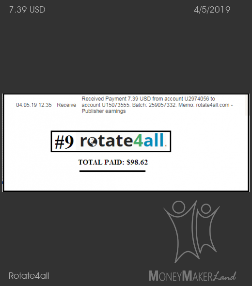 Payment 17 for Rotate4all