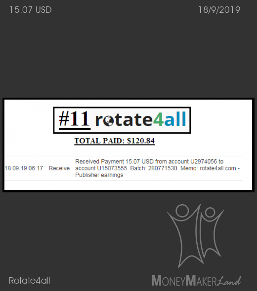 Pagamento 19 per Rotate4all