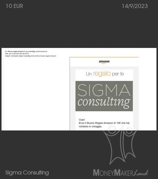 Payment 9 for Sigma Consulting